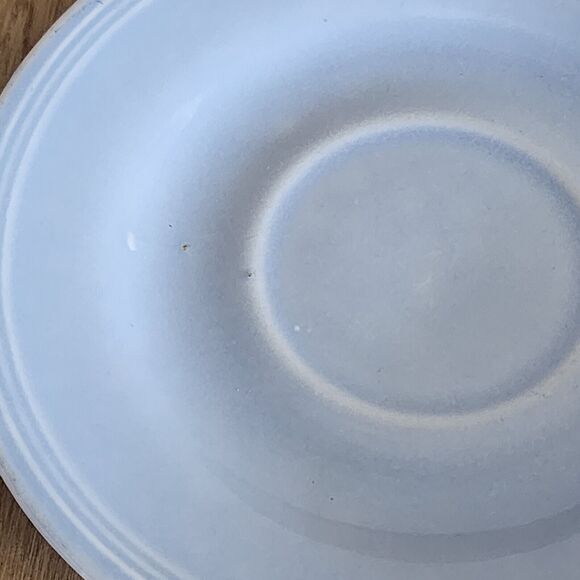 2 Edwin M Knowles Vintage Saucer Plates Pastel Blue Nice Condition See Pictures - Picture 6 of 11